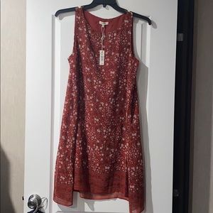 Max Studio NWT Red Dress with Flowers